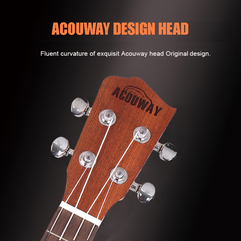 acouway-อูคูเลเล่-ไม้มะฮอกกานี-สีพื้น-พร้อมกระเป๋า-จูนเนอร์-สายรัด-และปิ๊ก-ขนาด-concert-tenor-23-นิ้ว-26-นิ้ว