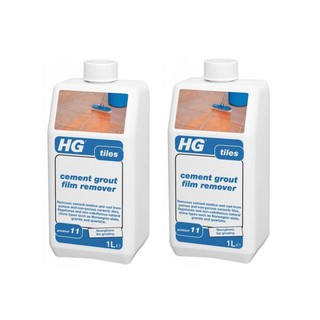 ﻿เอชจี ซีเมนต์ เกาท์ ฟิลม์ รีมูพเวอร์ น้ำยาทำขจัดคราบซีเมนต์ 1 ลิตร HG - 2 ขวด