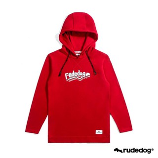 Rudedog เสื้อแขนยาวฮู้ด รุ่น Triple line สีแดง (ราคาต่อตัว)