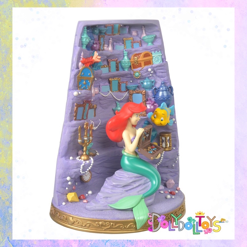 พร้อมส่ง-disney-little-mermaid-story-collection-accessory-stand-ariel-flounder-sebastian