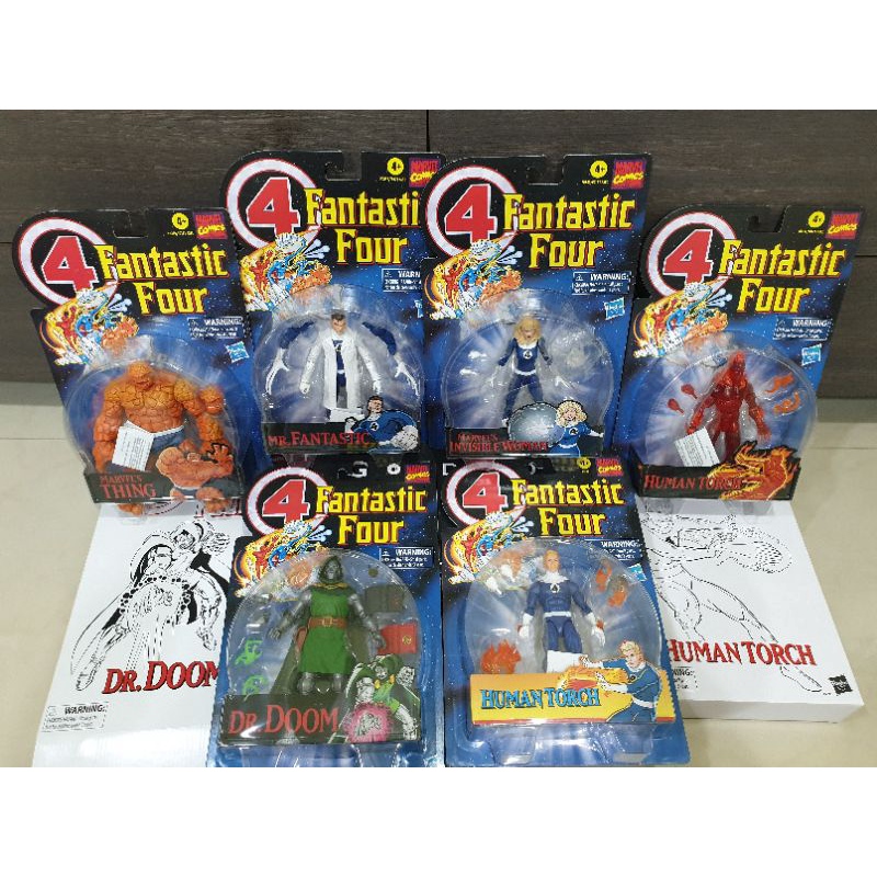 Marvel Legends – Les 4 Fantastiques – Pack 5 Figurines 2004 – Édition Boîte