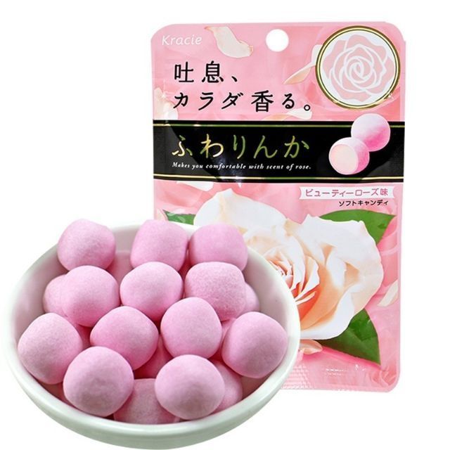 ราคาและรีวิวKracie Beauty Soft candy fragrance ลูกอมตัวหอม ลูกอมกุหลาบญี่ปุ่น ลูกอม จากญี่ปุ่น (32g-60g)