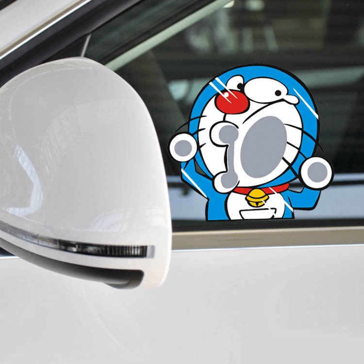 doraemon-car-stickers-waterproof-reflective-car-decals-rearview-mirror-stickers-eyebrow-sticker-door-window-stickers