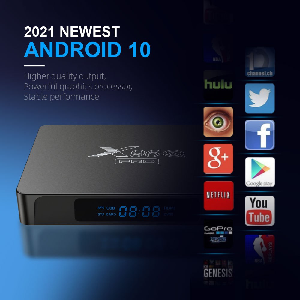 รูปภาพของ2021 4K 60fps Android 10.0 TV Box X96Q PRO 2GB/16GB 2.4GDual-band WiFi Allwinner H313 HDR Smart TV Boxลองเช็คราคา
