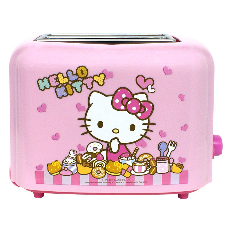 hello-kitty-เครื่องปิ้งขนมปัง-รุ่น-kw-123-พิมพ์ลายคิตตี้-ตะแกรงอุ่นขนมปัง-มีถาดเทเศษขนมปัง