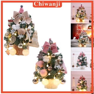 [Chiwanji] ต้นคริสต์มาส สีชมพู ขนาด 14 นิ้ว สําหรับตกแต่งบ้าน ห้างสรรพสินค้า