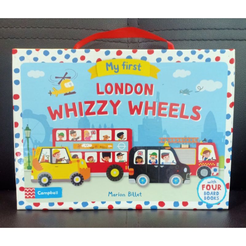 บอร์ดบุ๊ค ขายยกเซต 4 เล่ม London Whizzy Wheels Shopee Thailand