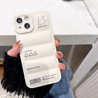 แจ็คเก็ตลง Cartoon Ghost Phone Case 14PROMAX ซิลิโคน XS All Pack Anti Fall Soft สำหรับ iPhone13 Case 11PROMAX 7PLUS 12 11 promax xsmax-DINUO CASE