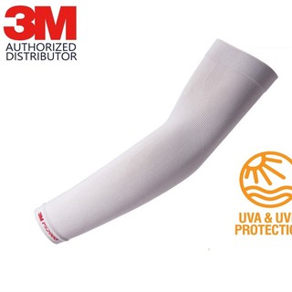 3M Cool Arm ปลอกแขน (เทา) ป้องกัน UV 99% กันแดด ผ้า MIPAN AquaX (สีเทาอ่อน)