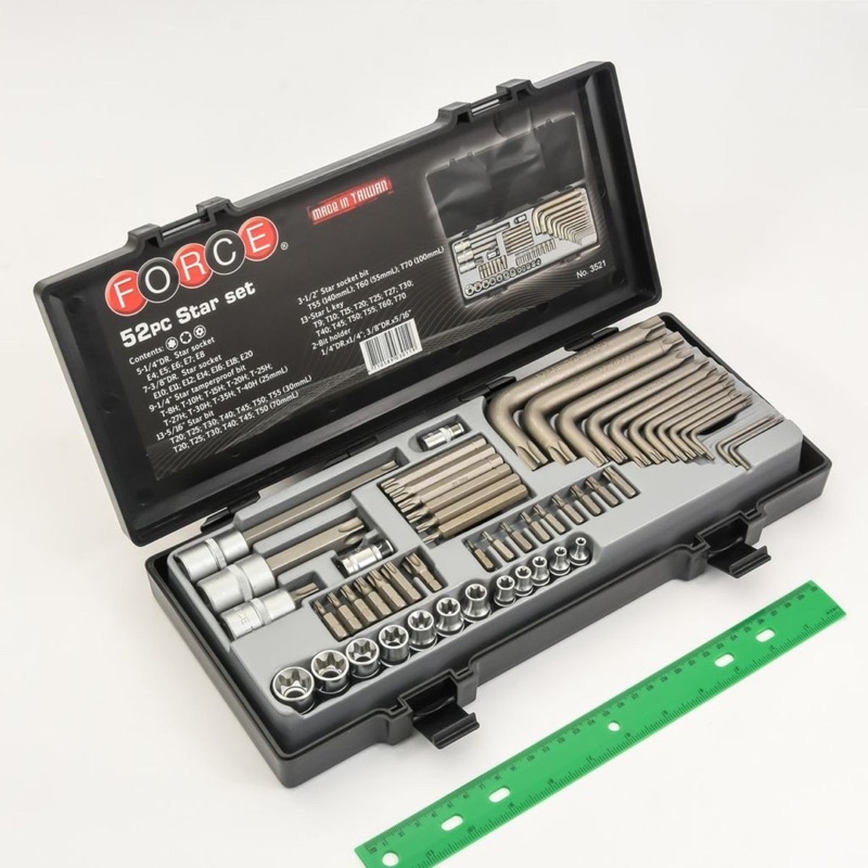 FORCE 3521 ลูกบล็อก ลูกบล็อค ลูกบล๊อก ชุดลูกบ๊อกซ์หัวจีบ 52PCS | Shopee ...