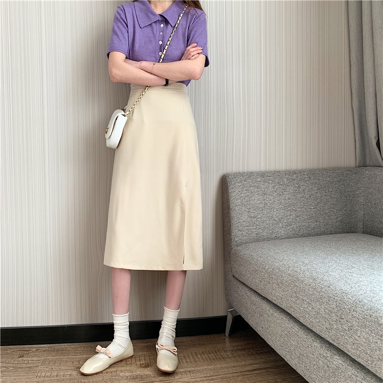 ภาพสินค้าSuxi New Korean High Waist Long Skirt Women's A-line Midi Skirt จากร้าน zuoan.th บน Shopee ภาพที่ 4