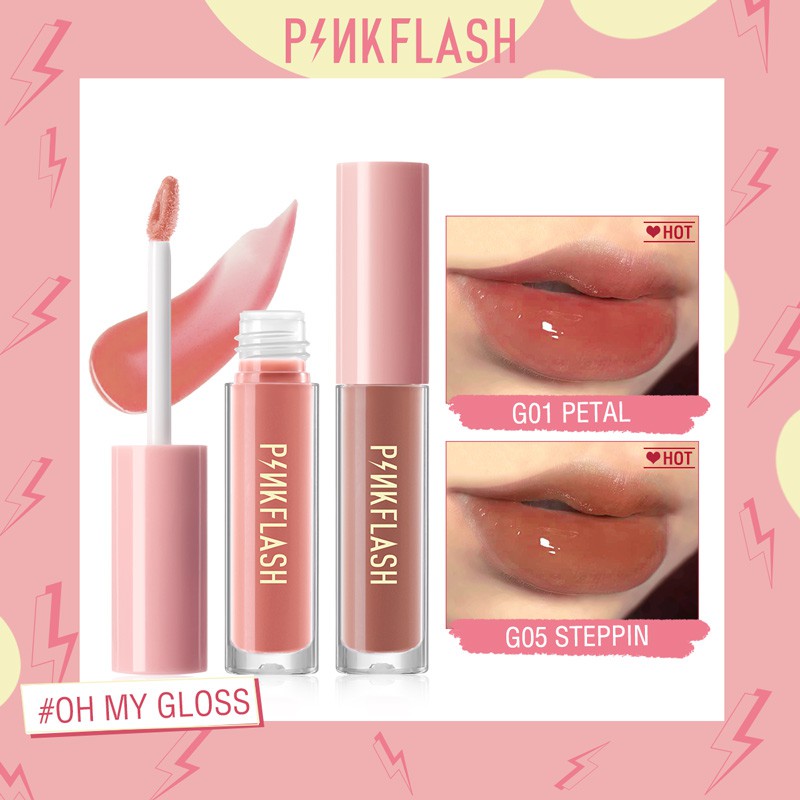 ภาพสินค้าPinkflash Ohmyglos ลิปกลอส ให้ความชุ่มชื้น จากร้าน focallure.th บน Shopee ภาพที่ 2