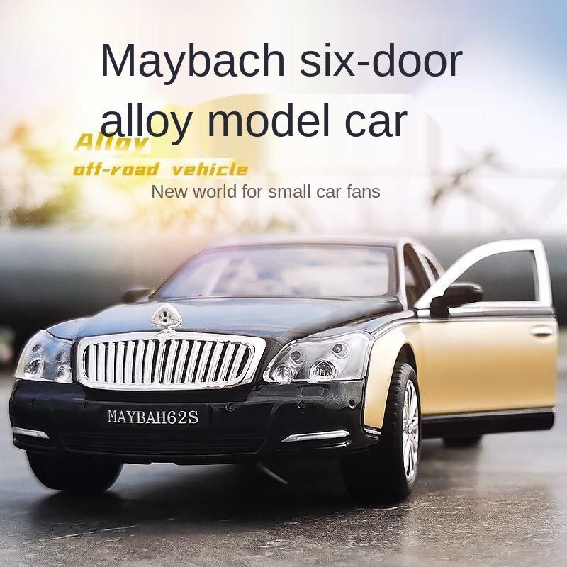 ของเล่นและของสะสม-เดิม1-24-mercedes-benz-maybach-รุ่นขยายรุ่นรถหกประตูจำลองรถโลหะผสมรถของเล่นเด็ก