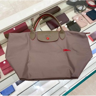 Longchamp lepliage m short สีน้ำตาล(Vison)