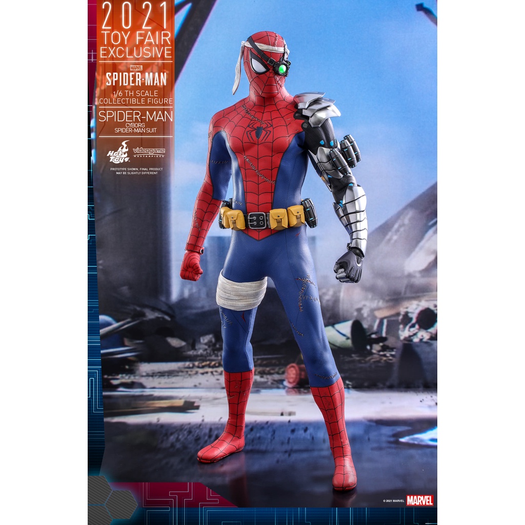 พร้อมส่ง-hot-toys-vgm51-1-6-marvels-spider-man-spider-man-cyborg-spider-man-suit-toy-fair-exclusive-2021