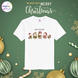 เสื้อยืดคริสต์มาส เสื้อคริสต์มาส Christmas &amp; Happy new year (MC160)เสื้อวันพีช