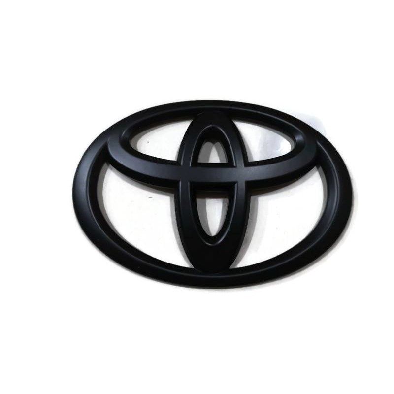 โลโก้-toyota-สีดำด้านขนาด-17-x-11cm-สำหรับรถ-toyota-vigo-fortuner-champ-ร้านนี้การันตีคุณภาพ