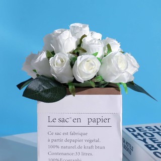 [18 ชิ้น] ดอกกุหลาบประดิษฐ์ ของขวัญวันครบรอบแต่งงาน ที่สําคัญ โรแมนติก