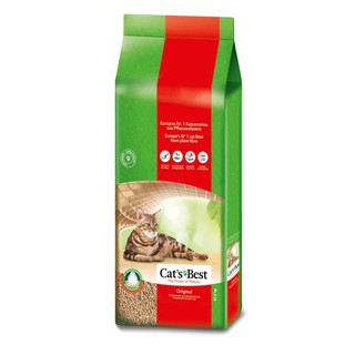 ภาพหน้าปกสินค้าCat’s Best catbest cat ทรายแมว ไม้สน แคทเบส litter sand toilet ทราย แมว ถุงกระดาษ สีเขียว ขนาด 40 ลิตร Original ที่เกี่ยวข้อง