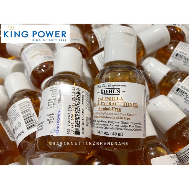 special-price-แท้100-จากkingpower-เคาเตอร์แบรนด์ไทย-kiehl-s-calendula-herbal-extract-toner-alcohol-free-40-ml
