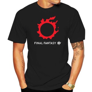 เสื้อยืดโอเวอร์ไซส์เสื้อยืดคอกลม พิมพ์ลายโลโก้ Final Fantasy Xiv 14 สําหรับผู้ชายS-3XL