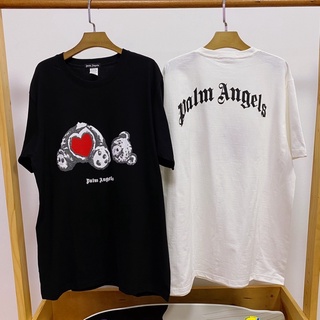 T-shirt  เสื้อยืด palm angels แขนสั้น หมีหัวใจS-5XL