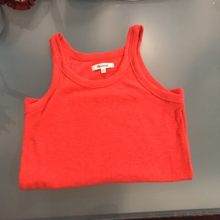 madewell เสื้อกล้าม สีแดง ออก coral สีสดมากก