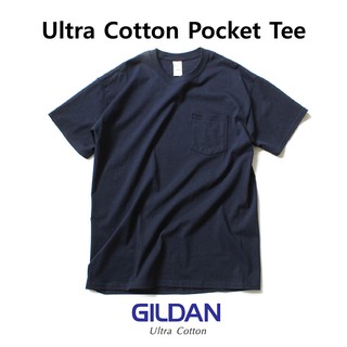 ภาพหน้าปกสินค้าGildan Ultra Cotton Pocket Tee สีกรม ที่เกี่ยวข้อง