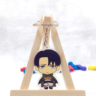 พวงกุญแจอะคริลิคจี้การ์ตูนอะคริลิคหัวใหญ่น่ารัก Attack On Titan