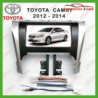 หน้ากากเครื่องเล่น TOYOTA CAMRY/Hybrid  ขนาด7นิ้ว ปี 2012 - 2015 รหัส NV-TO-059