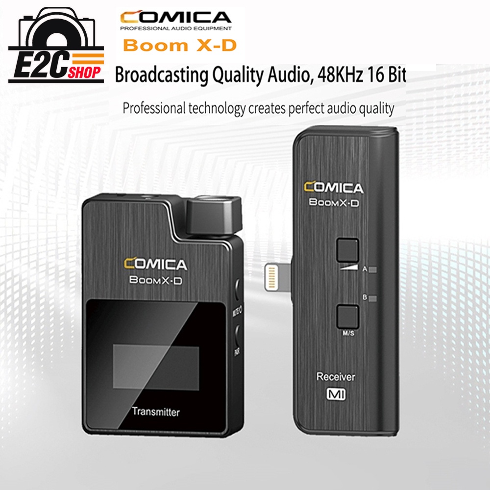 COMICA BoomXD MI RX 2.4G Digital 1Trigger2 Wireless Microphone