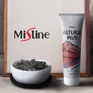 ￼โคลนพอกหน้า Mistine Natural Mud Facial Mask 85 gแดด🎊ของใหม่พร้อมส่ง🎊