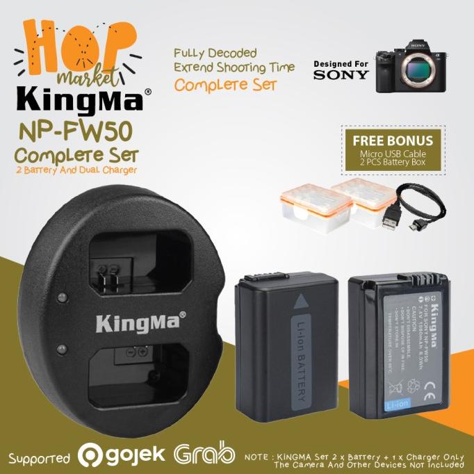 Kingma ชุดที่ชาร์จแบตเตอรี่ NP-FW50 Sony Alpha & NEX Etc | Shopee Thailand