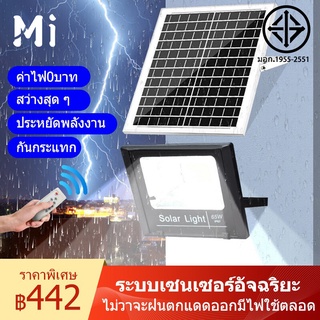 ภาพหน้าปกสินค้าMEIYIJIA โคมไฟโซล่าเซล  โคมไฟถนน โคมไฟติดผนัง โคมไฟสปอร์ตไลท์ Solar Light ไฟสปอตไลท์ กันน้ำ IP67 การควบคุมที่ไกลถึง 10M ที่เกี่ยวข้อง