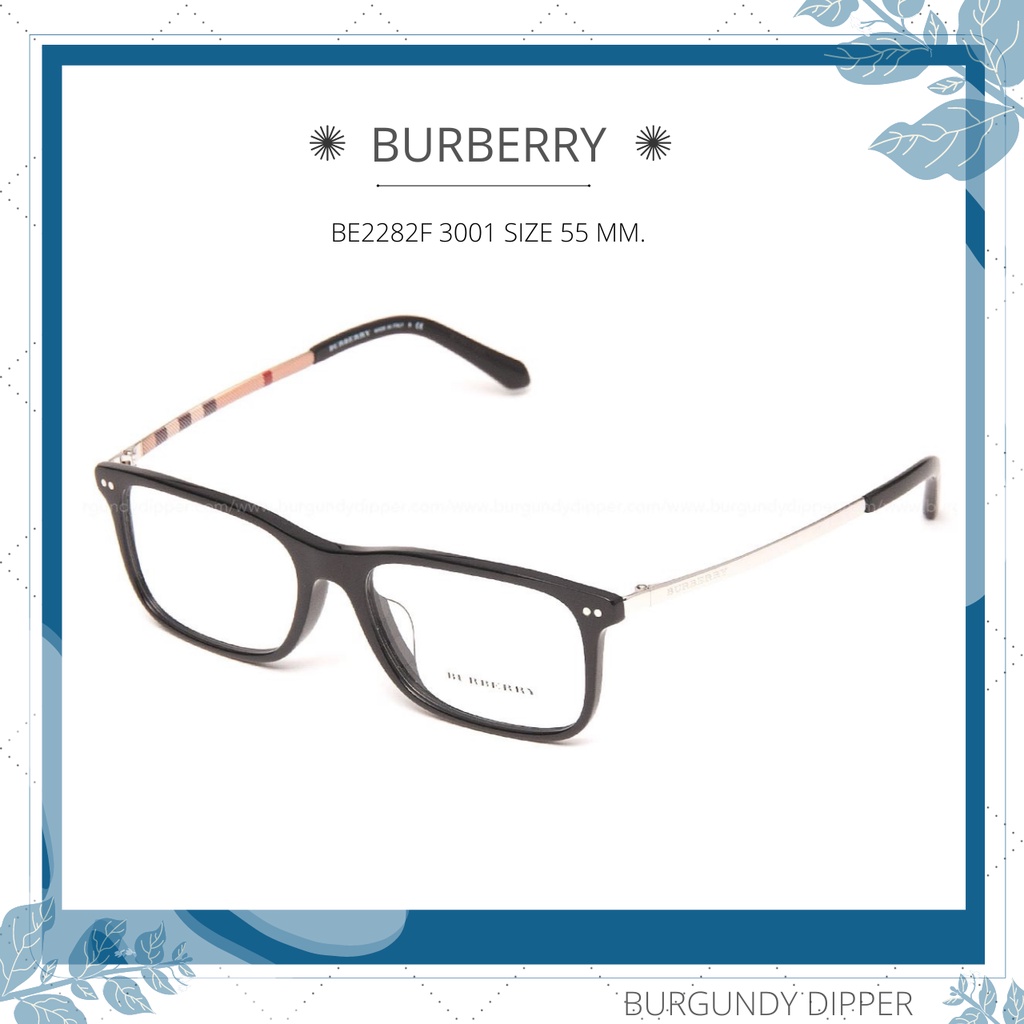 กรอบแว่นตา-burberry-be2282f-3399-size-55-mm