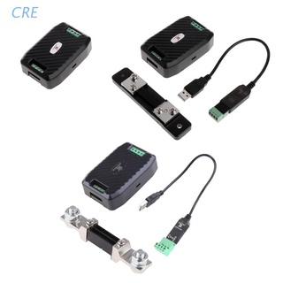 Cre Pzem-017 Dc กล่องเคเบิ้ลอินเตอร์เฟซ Rs485 0-300V 300A Shunt Usb สายเคเบิ้ล