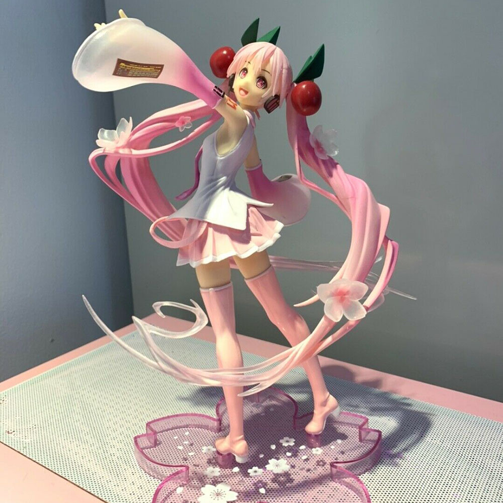 ภาพหน้าปกสินค้าตุ๊กตาฟิกเกอร์ VOCALOID Hatsune Miku Pink Sakura 2020 Ver. ขนาด 18 ซม.