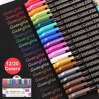 ชุดปากกามาร์กเกอร์ เมทัลลิก DIY สําหรับวาดภาพระบายสี 12/ 20 สี