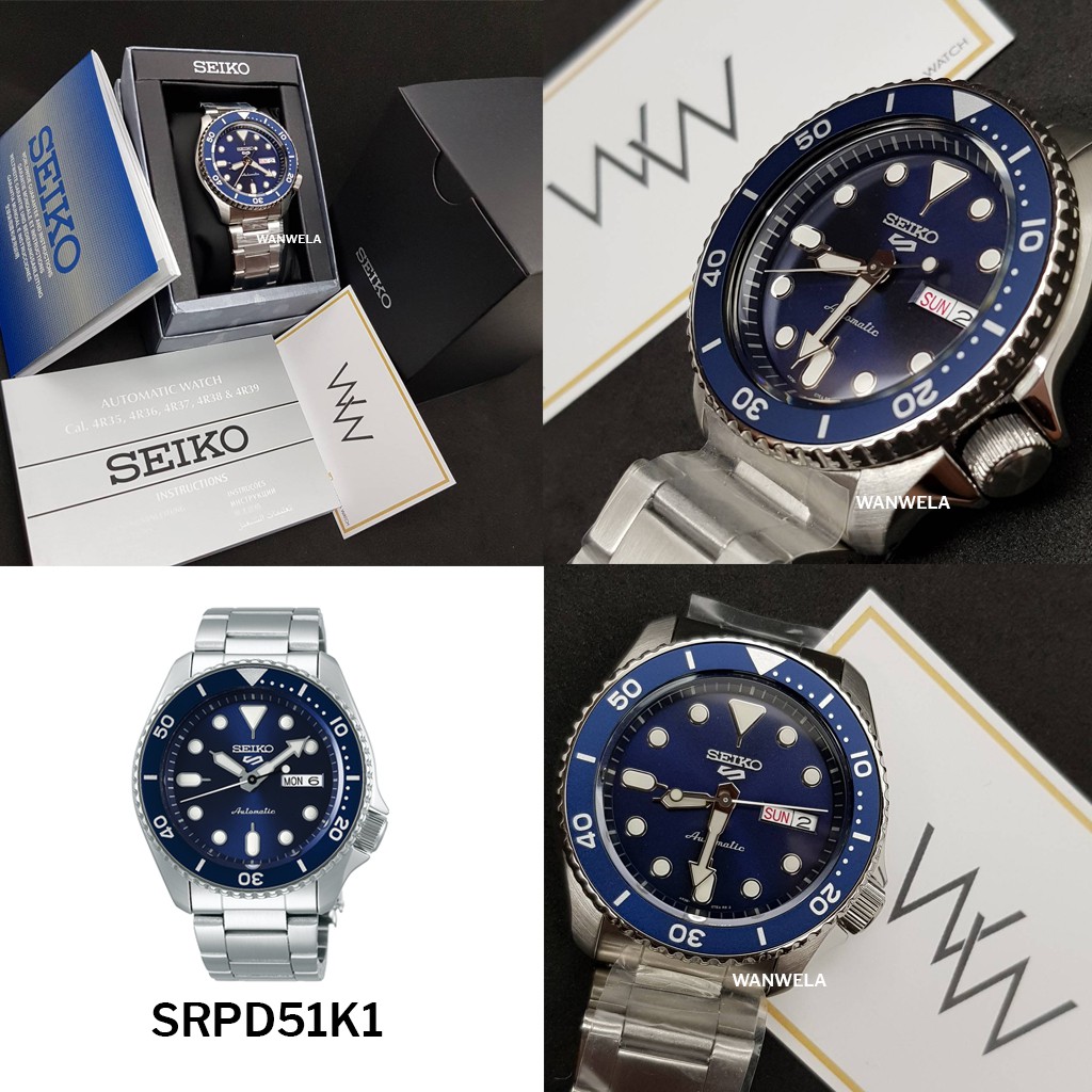 ภาพหน้าปกสินค้าของแท้ นาฬิกาข้อมือ New Seiko 5 Sports เครื่องศูนย์ไทย พร้อมกล่อง จากร้าน wanwela.watch บน Shopee