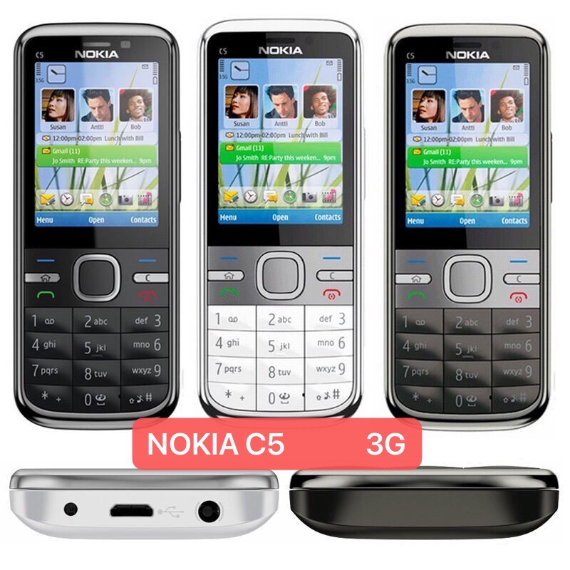 ภาพหน้าปกสินค้าโนเกีย c5 3G จอสี กล้อง5MP โทรศัพท์ ปุ่มกด