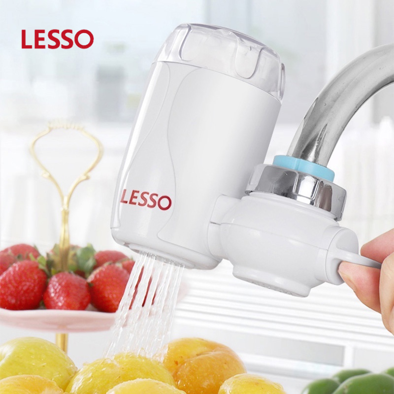 LESSO Water Purifier เครื่องกรองต่อปลายก๊อกน้ำ ใช้ในครัวเรือน ดื่มน้ำ ...