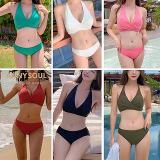 ชุดว่ายน้ำทูพีช บิกินี่ใส่เดินริมหาดด งาน Sexy ลุคแซ่บ สาวแซ่บ สาวฝอ สีสันสดใส บิกินี่แฟชั่นมาใหม่ พร้อมส่ง