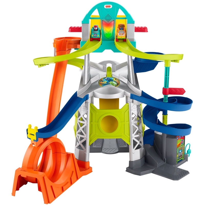 fisher-price-little-people-launch-amp-loop-raceway-light-up-vehicle-playset