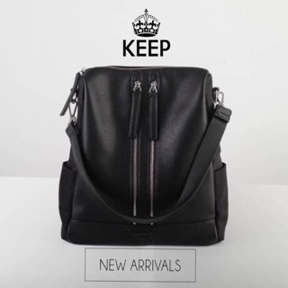 แท้💯% กระเป๋าเป้หนัง!!! ทรงน่ารักมากๆๆๆ จากแบรนด์ KEEP   รุ่น Kyla 2zipper backpack