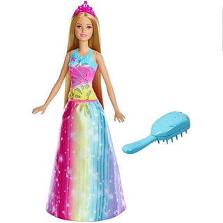 Barbie® Dreamtopia Brush ‘n Sparkle Princess ตุ๊กตา บาร์บี้ (ของเล่นเด็ก, ตุ๊กตา) FRB12