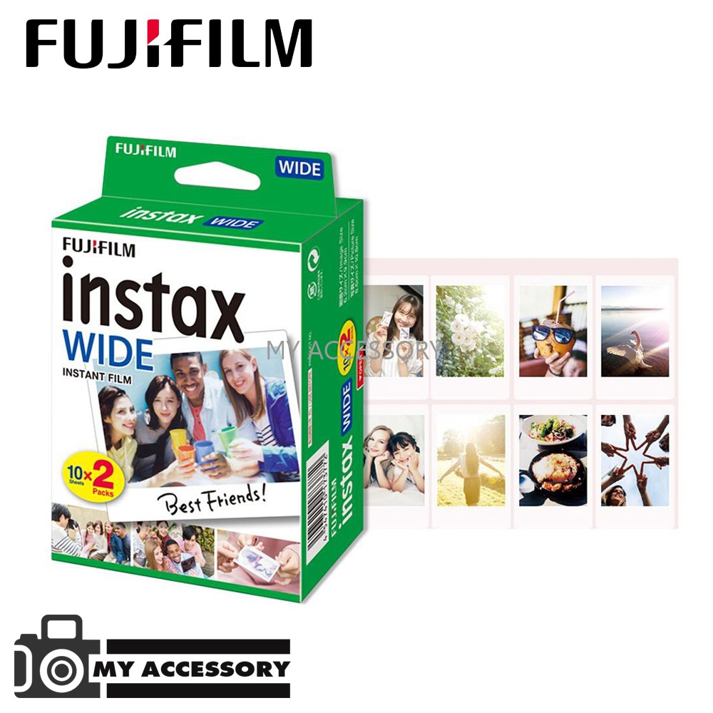 ภาพหน้าปกสินค้าFujifilm Instax Wide film Polaroid ฟิล์มโพราลอยด์ ฟิล์มไวด์ ขอบขาว สำหรับ instax wide