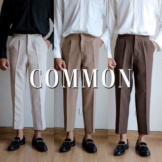 [สินค้าขายดี] BARON COMMON Pants กางเกงขายาวสแลคขาเต่อเอวสูง