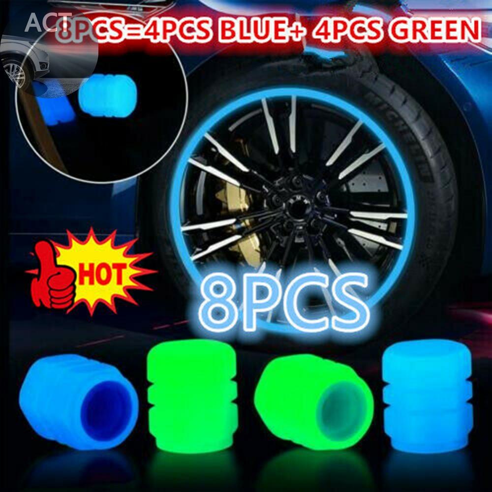 8-pcs-universal-fluorescent-luminous-tire-valve-stem-cap-car-tire-valve-cap-new