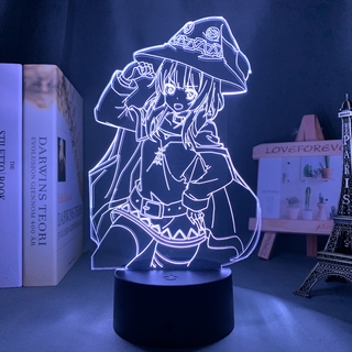 โคมไฟ Led Konosuba Megumin เปลี่ยนสีได้สําหรับตกแต่งบ้าน