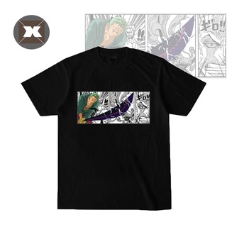 เสื้อยืดแขนสั้น เสื้อยืดแขนสั้นพิมพ์ลายการ์ตูนอนิเมะ One Piece แฟชั่น Unisex ไซส์ S-4Xl